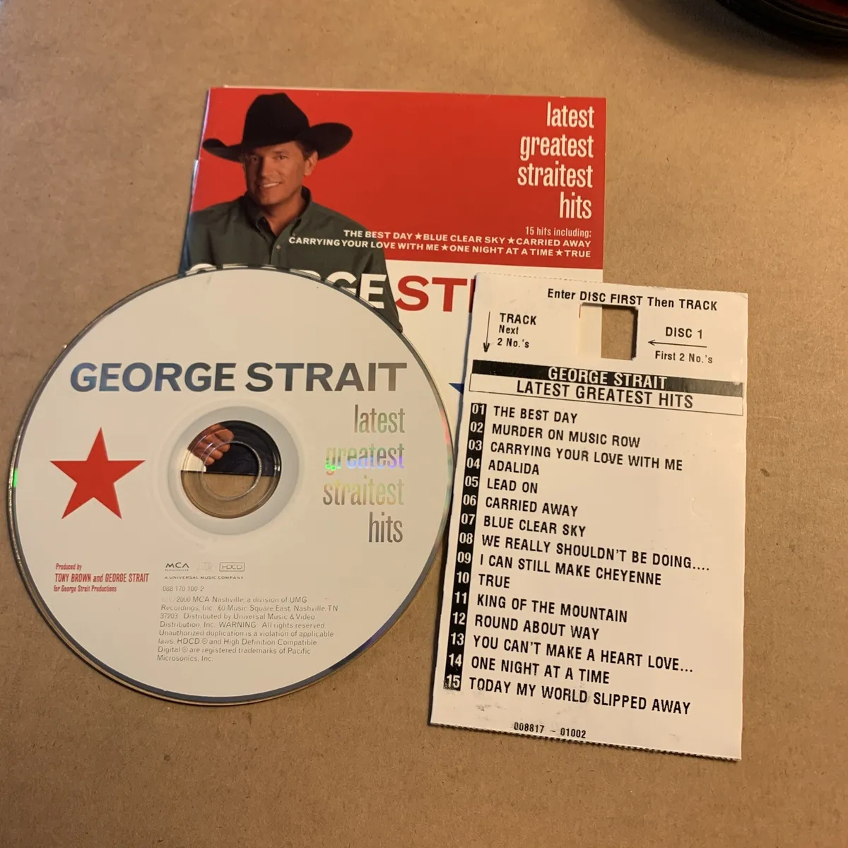 No Case Wjukebox Strip Cd George Strait latest greatest hits￼ Straitest | eBay